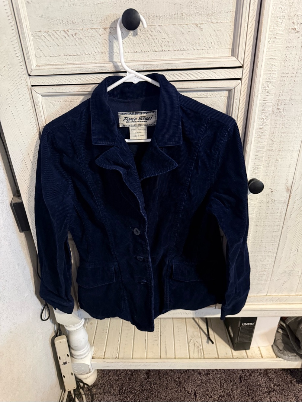 Paris Blues Dark Navy Corduroy Blazer